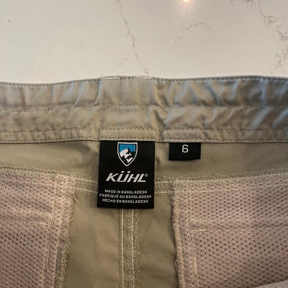 Kuhl Kliffside Air Roll-up Khaki Shorts Outdoors Hiking Size 6 - Picture 6 of 13